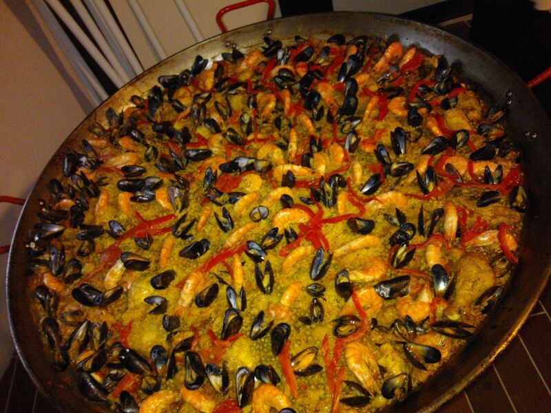 Grande paella aux fruits de mer